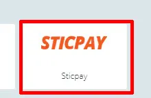 22bet STICPAY出金 選択画面