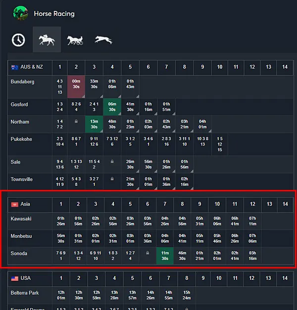 レース選択 step3