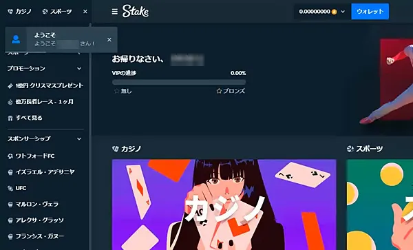 ステークカジノ 登録フォーム入力例